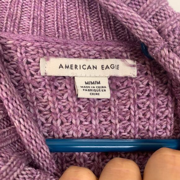 American Eagle Purple Knit Sweater - Picture 7 of 8